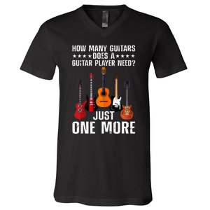 Guitar Player Art For Women Guitarist V-Neck T-Shirt