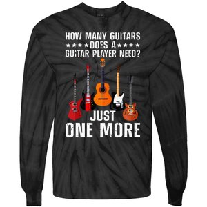 Guitar Player Art For Women Guitarist Tie-Dye Long Sleeve Shirt