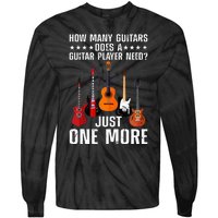 Guitar Player Art For Women Guitarist Tie-Dye Long Sleeve Shirt