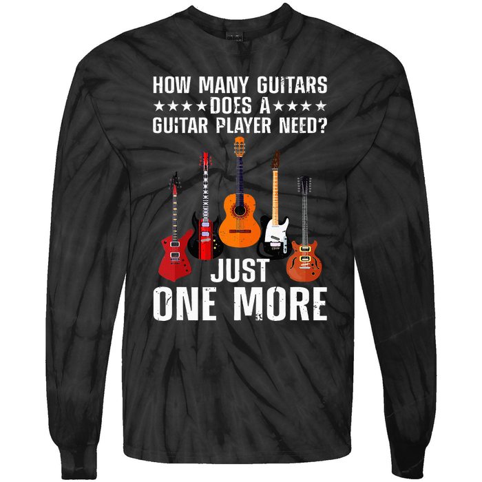 Guitar Player Art For Women Guitarist Tie-Dye Long Sleeve Shirt