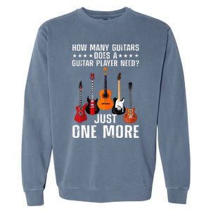 Guitar Player Art For Women Guitarist Garment-Dyed Sweatshirt