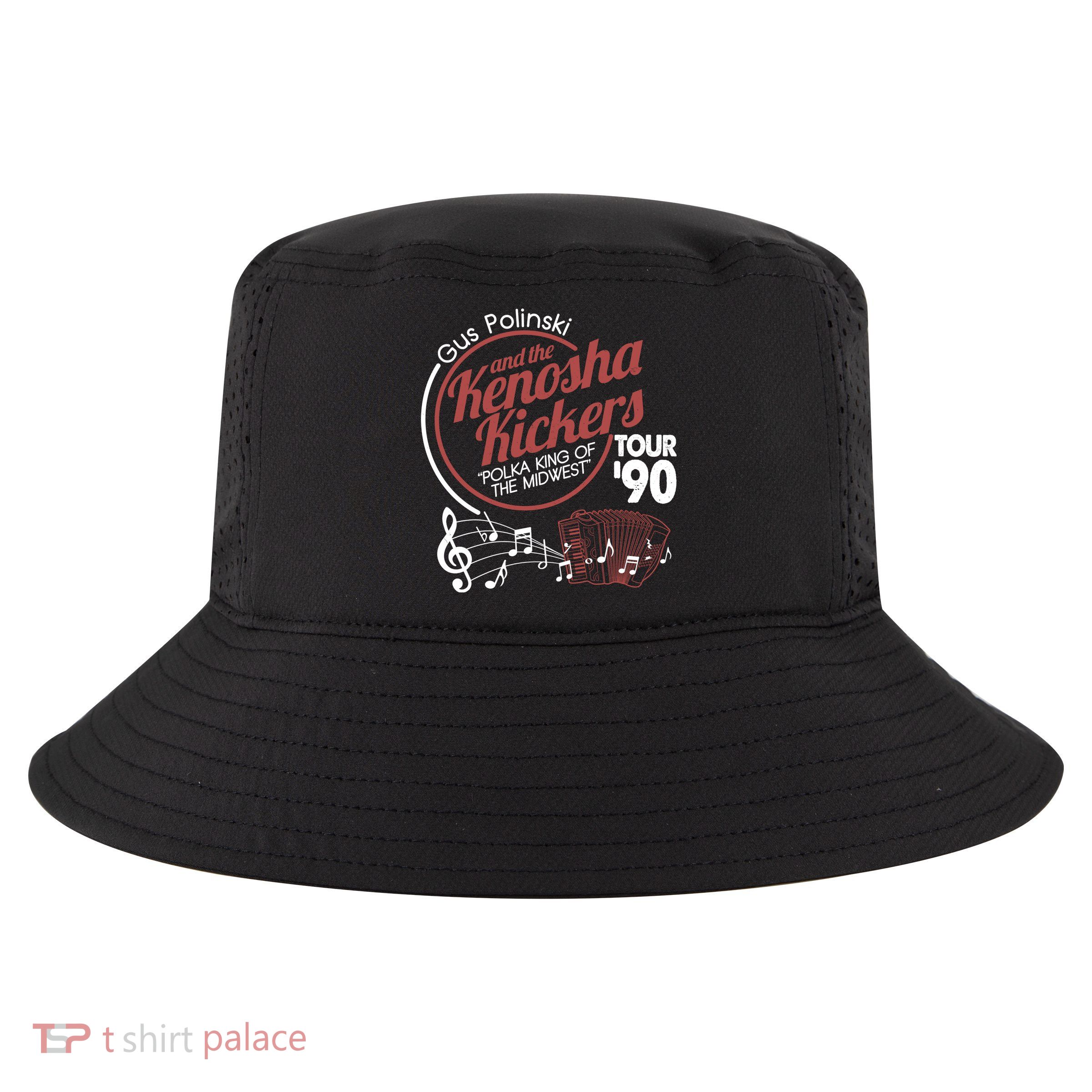 Gus Polinski And The Kenosha Kickers Polka King Of The Midwest 1990 Tour Cool Comfort Performance Bucket Hat