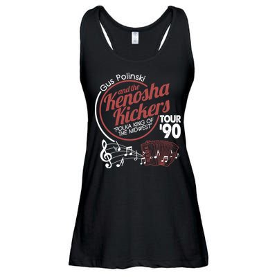 Gus Polinski And The Kenosha Kickers Polka King Of The Midwest 1990 Tour Ladies Essential Flowy Tank