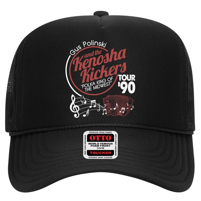 Gus Polinski And The Kenosha Kickers Polka King Of The Midwest 1990 Tour Trucker Hat