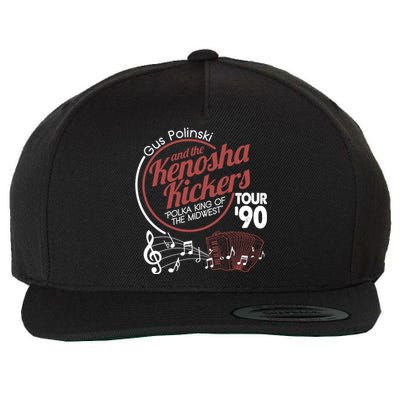 Gus Polinski And The Kenosha Kickers Polka King Of The Midwest 1990 Tour Wool Snapback Cap