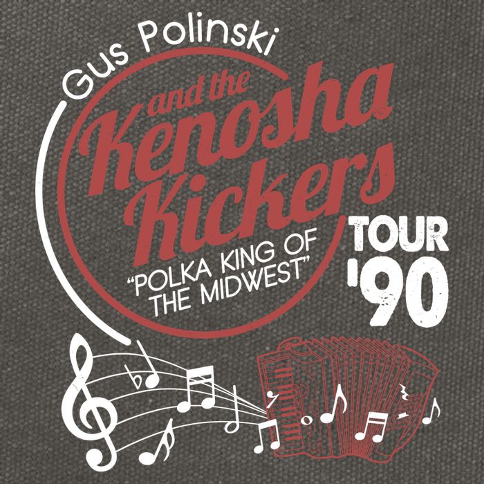 Gus Polinski And The Kenosha Kickers Polka King Of The Midwest 1990 Tour Cotton Canvas Backpack