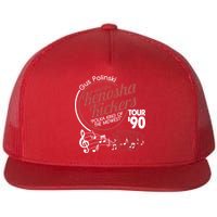 Gus Polinski And The Kenosha Kickers Polka King Of The Midwest 1990 Tour Flat Bill Trucker Hat