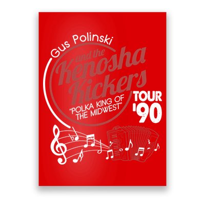Gus Polinski And The Kenosha Kickers Polka King Of The Midwest 1990 Tour Poster