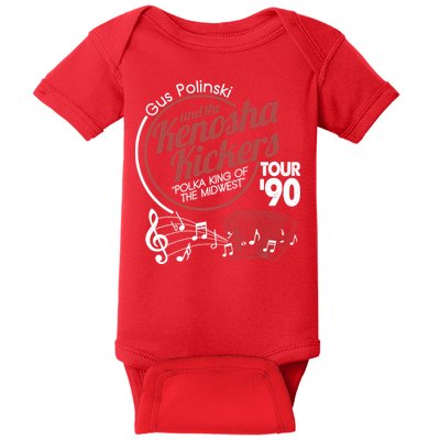Gus Polinski And The Kenosha Kickers Polka King Of The Midwest 1990 Tour Baby Bodysuit
