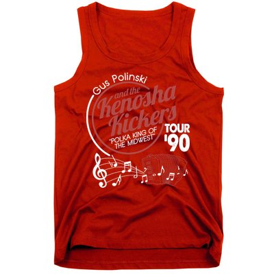 Gus Polinski And The Kenosha Kickers Polka King Of The Midwest 1990 Tour Tank Top