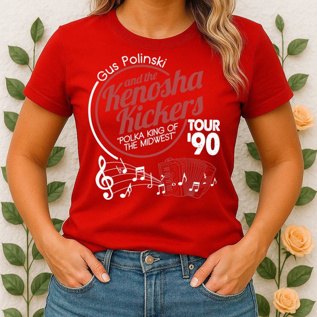 Gus Polinski And The Kenosha Kickers Polka King Of The Midwest 1990 Tour Womens T-Shirt
