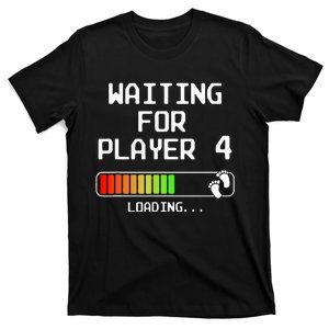 Gamer Pregnancy Announcement 2nd Baby Expectant Dad Player 4 T-Shirt