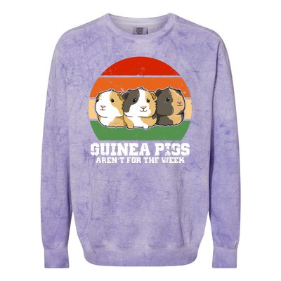 Guinea Pigs Aren't For The Week Colorblast Crewneck Sweatshirt