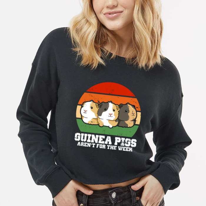 Guinea Pigs Aren't For The Week Cropped Pullover Crew
