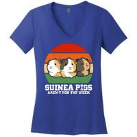 Guinea Pigs Aren't For The Week Women's V-Neck T-Shirt