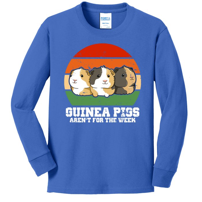 Guinea Pigs Aren't For The Week Kids Long Sleeve Shirt