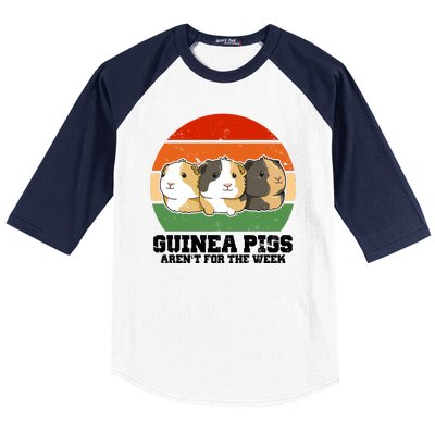 Guinea Pigs Aren't For The Week Baseball Sleeve Shirt