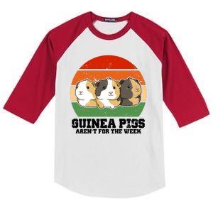 Guinea Pigs Aren't For The Week Kids Colorblock Raglan Jersey