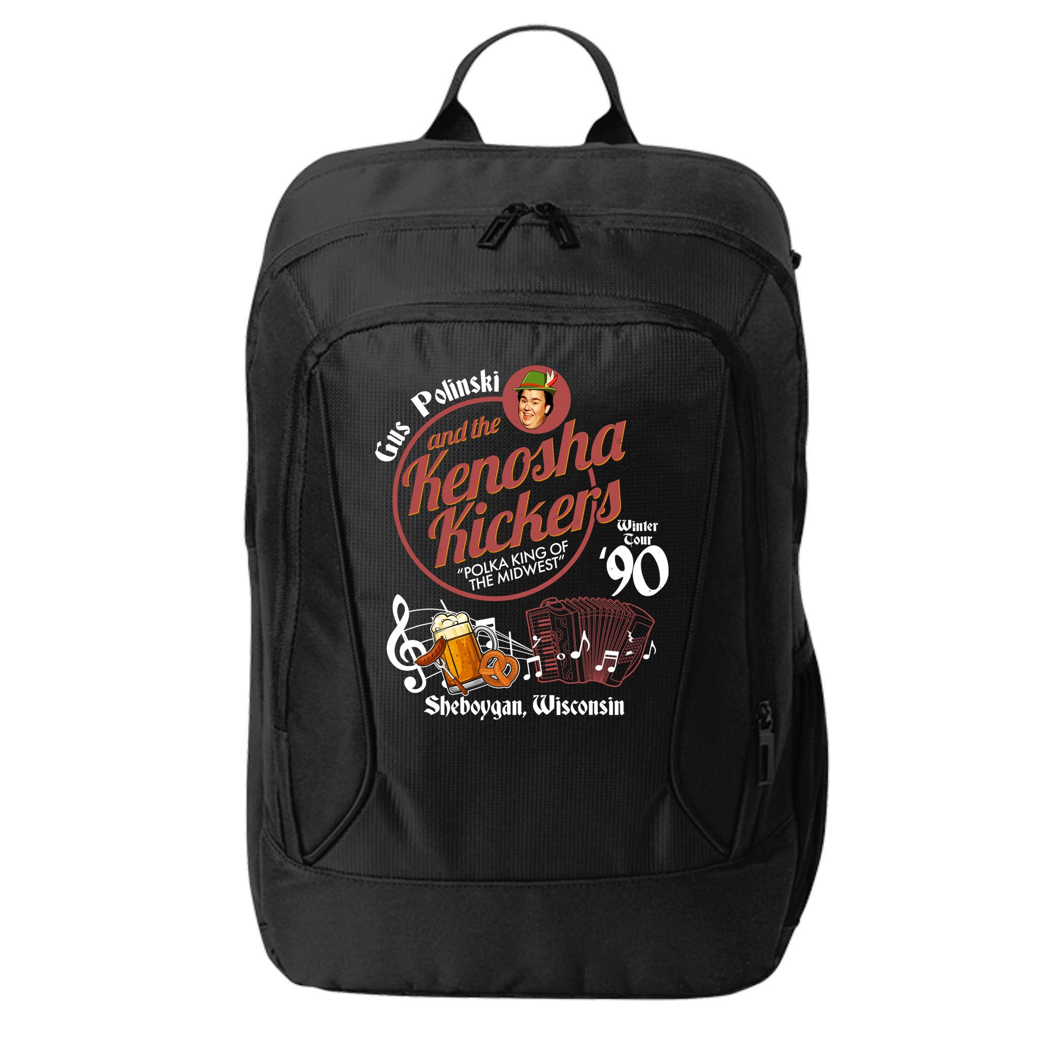 Gus Polinski And The Kenosha Kickers Sheboygan Wisconsin Winter Tour 1990 City Backpack