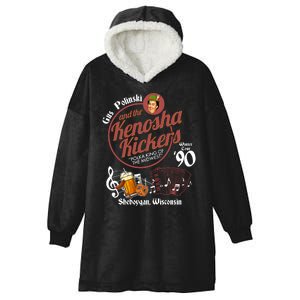 Gus Polinski And The Kenosha Kickers Sheboygan Wisconsin Winter Tour 1990 Hooded Wearable Blanket