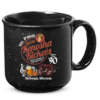 Gus Polinski And The Kenosha Kickers Sheboygan Wisconsin Winter Tour 1990 15oz Campfire Ceramic Mug