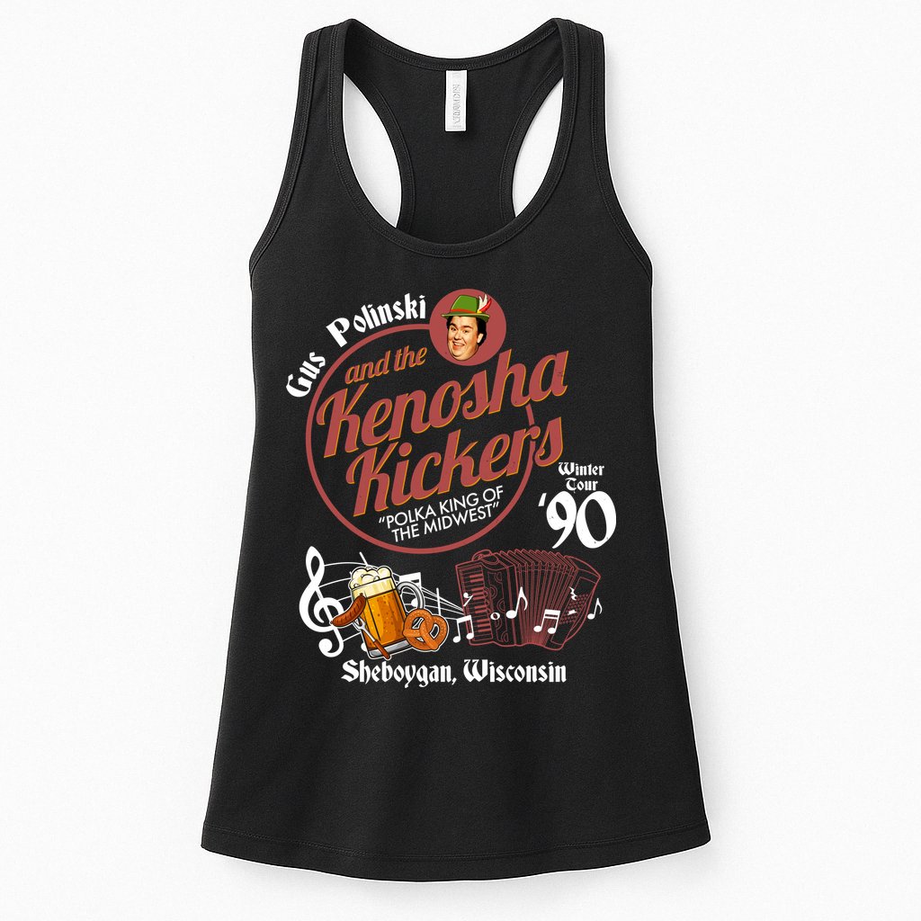 Gus Polinski And The Kenosha Kickers Sheboygan Wisconsin Winter Tour 1990 Womens Tank Top