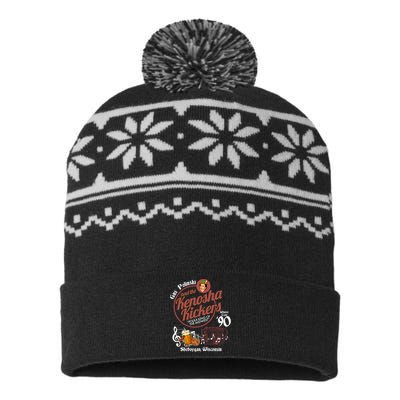 Gus Polinski And The Kenosha Kickers Sheboygan Wisconsin Winter Tour 1990 USA-Made Snowflake Beanie