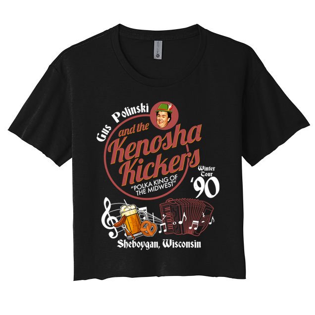 Gus Polinski And The Kenosha Kickers Sheboygan Wisconsin Winter Tour 1990 Crop Top