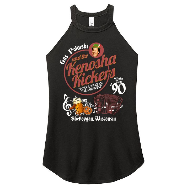 Gus Polinski And The Kenosha Kickers Sheboygan Wisconsin Winter Tour 1990 Women's Perfect Tri Rocker Tank