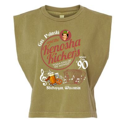 Gus Polinski And The Kenosha Kickers Sheboygan Wisconsin Winter Tour 1990 Garment-Dyed Women's Muscle Tee