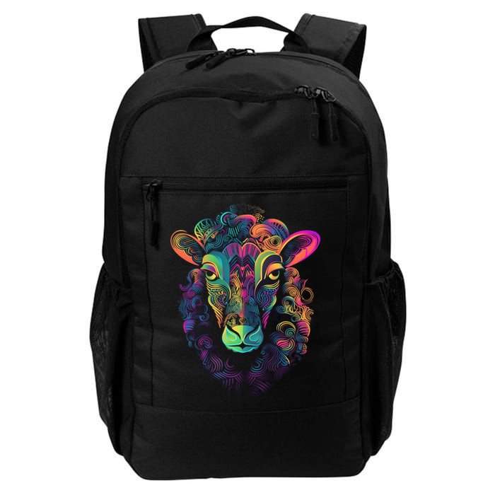 Graffiti Pop Art Of Sheep Animal Graphic Tees For Backpack