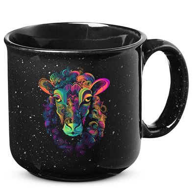 Graffiti Pop Art Of Sheep Animal Graphic Tees For 15oz Campfire Ceramic Mug