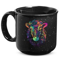 Graffiti Pop Art Of Sheep Animal Graphic Tees For 15oz Campfire Ceramic Mug