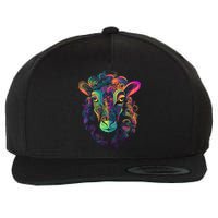 Graffiti Pop Art Of Sheep Animal Graphic Tees For Wool Snapback Cap