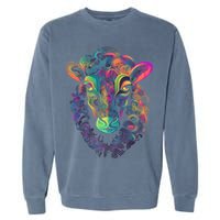 Graffiti Pop Art Of Sheep Animal Graphic Tees For Garment-Dyed Sweatshirt
