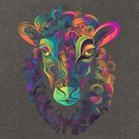Graffiti Pop Art Of Sheep Animal Graphic Tees For Cotton Canvas Backpack