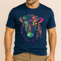 Graffiti Pop Art Of Sheep Animal Graphic Tees For Cooling Performance Crew T-Shirt