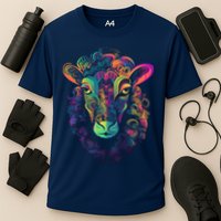 Graffiti Pop Art Of Sheep Animal Graphic Tees For Cooling Performance Crew T-Shirt