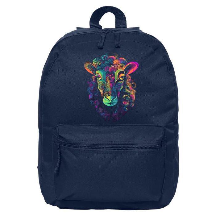 Graffiti Pop Art Of Sheep Animal Graphic Tees For 16 in Basic Backpack