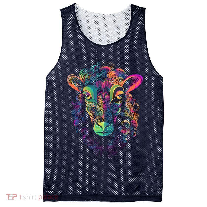 Graffiti Pop Art Of Sheep Animal Graphic Tees For Mesh Reversible Basketball Jersey Tank
