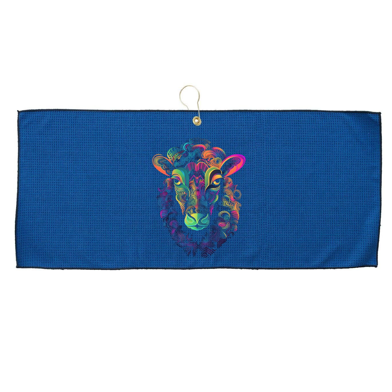 Graffiti Pop Art Of Sheep Animal Graphic Tees For Large Microfiber Waffle Golf Towel
