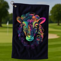 Graffiti Pop Art Of Sheep Animal Graphic Tees For Golf Towel