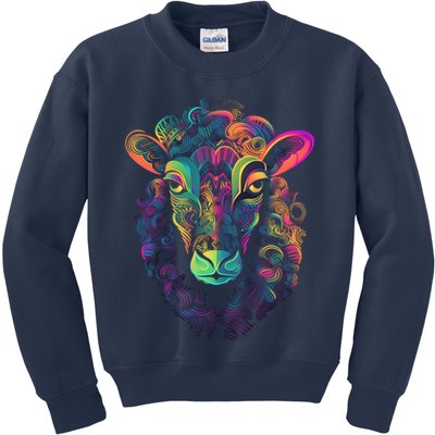 Graffiti Pop Art Of Sheep Animal Graphic Tees For Kids Sweatshirt