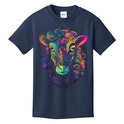 Graffiti Pop Art Of Sheep Animal Graphic Tees For Kids T-Shirt