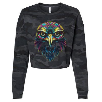 Graffiti Pop Art Of Eagle Animal Graphic Tees For Cropped Pullover Crew