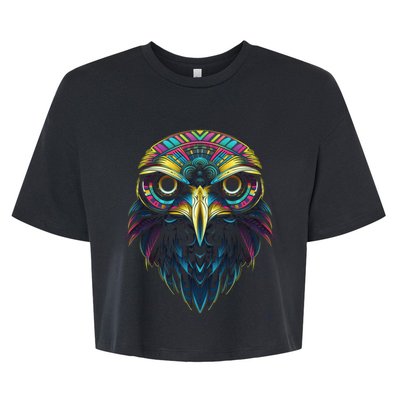 Graffiti Pop Art Of Eagle Animal Graphic Tees For Bella+Canvas Jersey Crop Tee