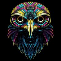 Graffiti Pop Art Of Eagle Animal Graphic Tees For City Backpack