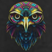 Graffiti Pop Art Of Eagle Animal Graphic Tees For Adult Drive Performance Visor