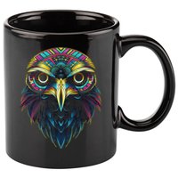 Graffiti Pop Art Of Eagle Animal Graphic Tees For 11oz C Handle Ceramic Mug