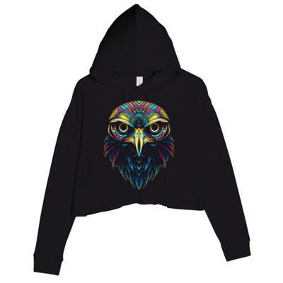 Graffiti Pop Art Of Eagle Animal Graphic Tees For Crop Fleece Hoodie